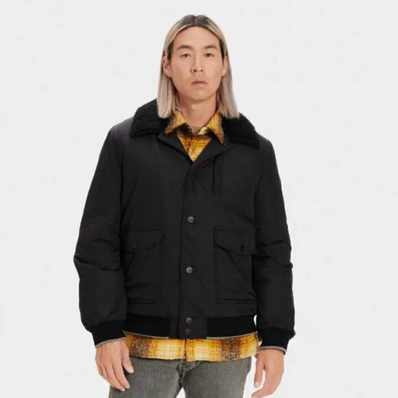 UGG | Men's Ethan Bomber Sherpa Jacket - Picture 1 of 15